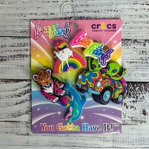 Lisa Frank x Crocs Jibbitz Charms Rainbow Unicorn Tiger Aliens Limited Edition